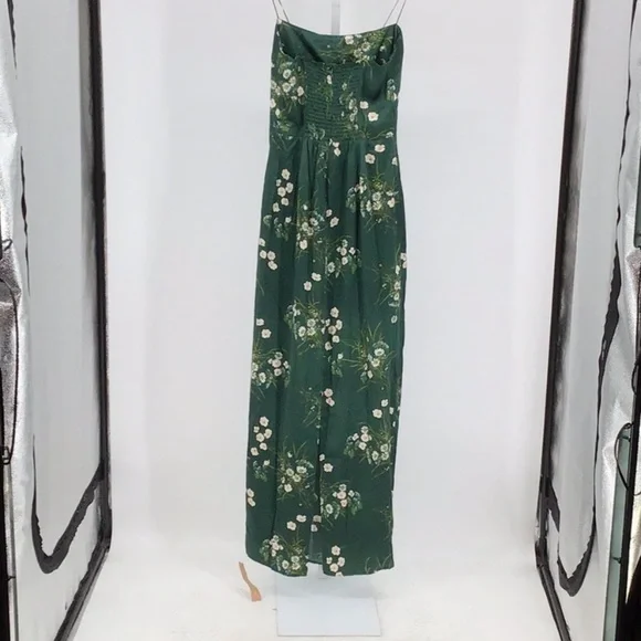 Reformation Frankie Silk Dress in Green - Picture 6 of 8